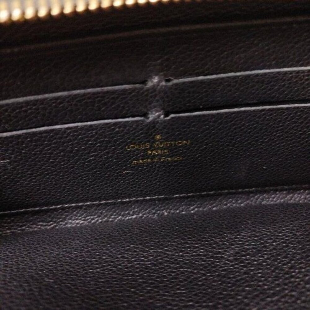 Authentic Louis Vuitton Monogram Empreinte Leather Zippy Long Wallet Black - Picture 6 of 15